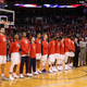 The Arizona Wildcats stand for the national anthem before the college basketball game against the Texas A&M Aggies at Talking Stick Resort Arena on Dec. 5, 2017, in Phoenix. (Christian Petersen/Getty Images)